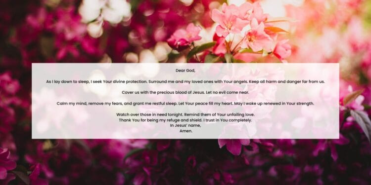 Powerful Night Prayer for Protection and Peaceful Sleep
