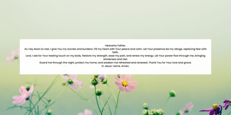 Powerful Night Prayers for Inner Peace and Physical Recovery