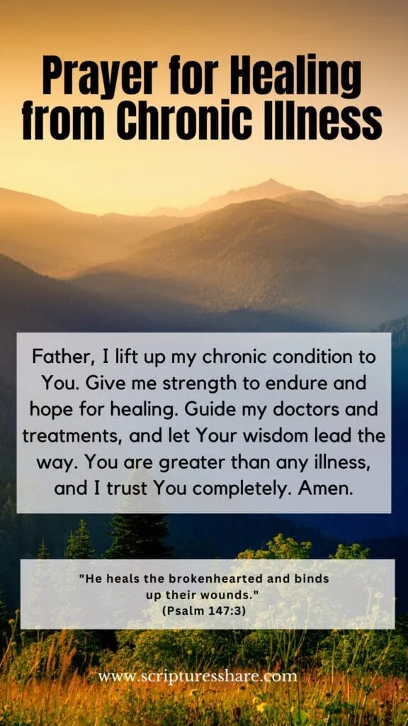 Prayer for Healing from Chronic Illness
