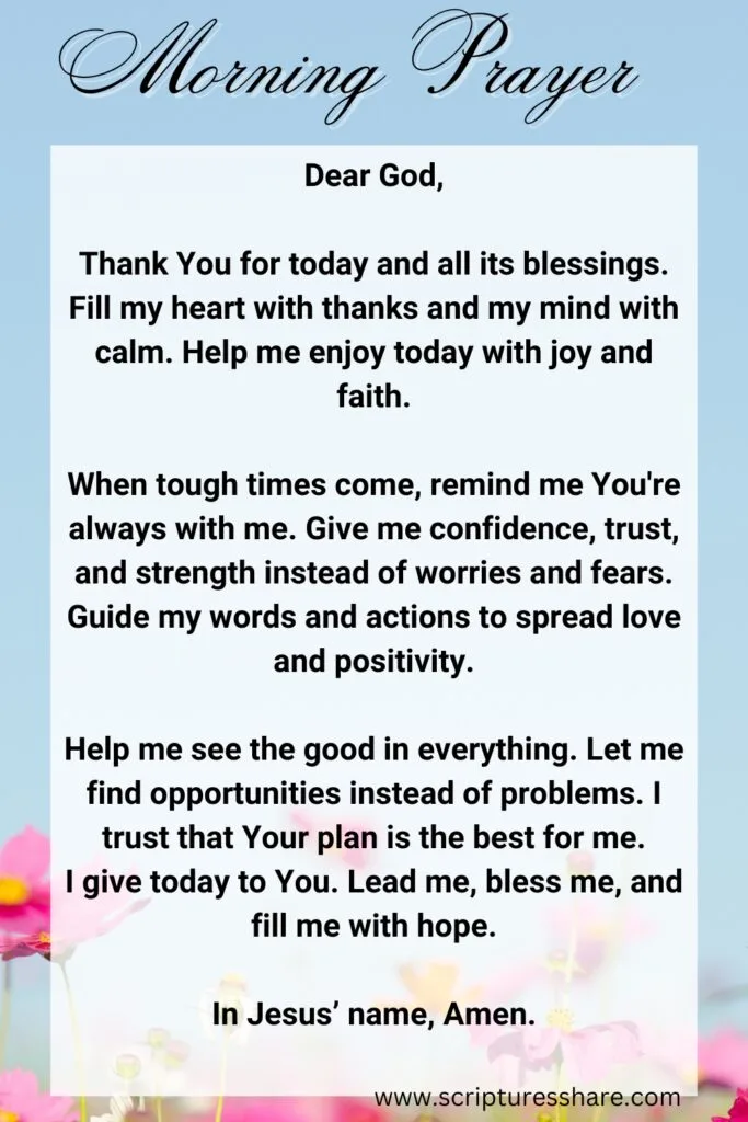 Stay Positive With This Daily Morning Prayer