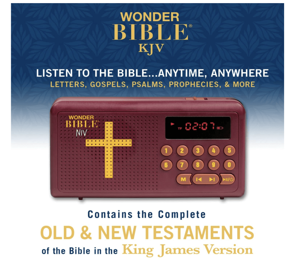 he Audio Bible Player That You Can Listen to, King James Version, New & Old Testament as Seen On TV