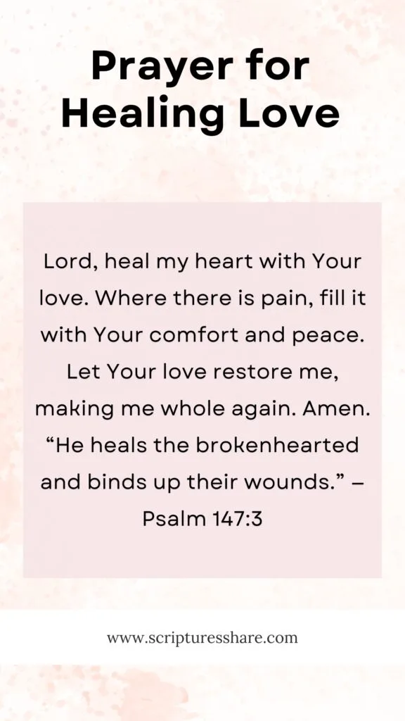 Prayer for Healing Love