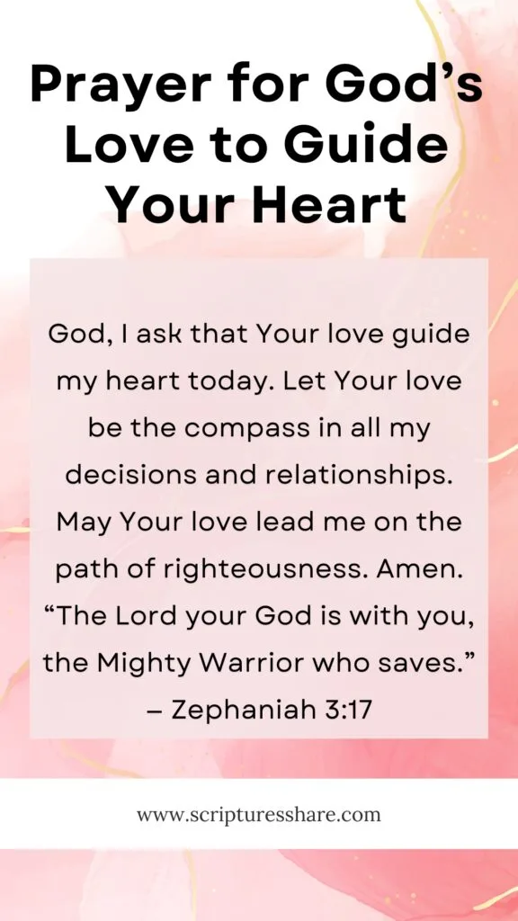 Prayer for God’s Love to Guide Your Heart