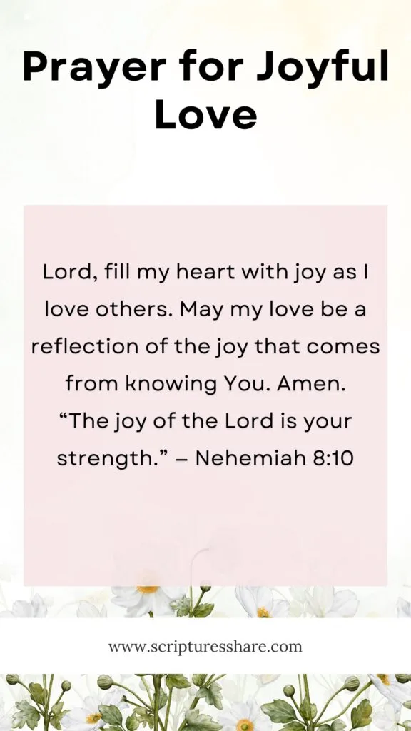 Prayer for Joyful Love