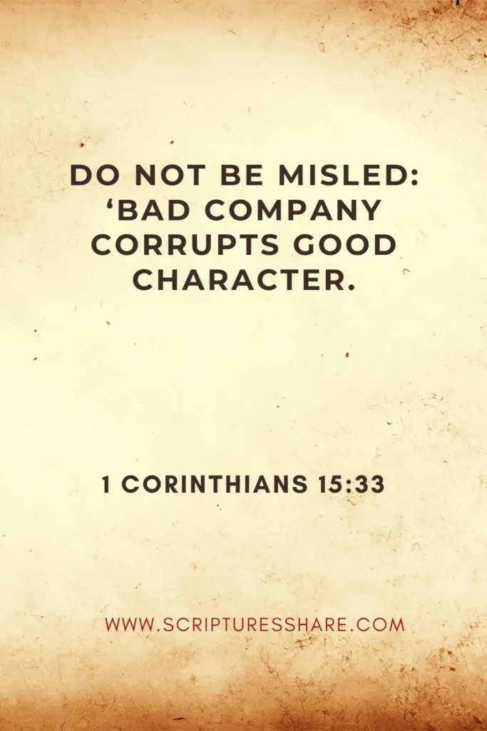 1 Corinthians 15:33