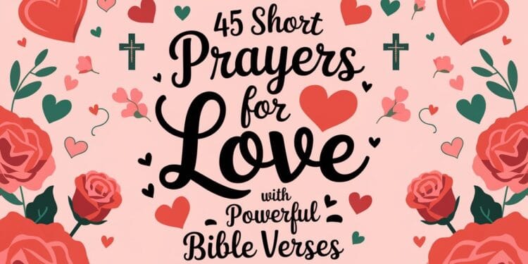 45 Short Prayers for Love with Powerful Bible Verses