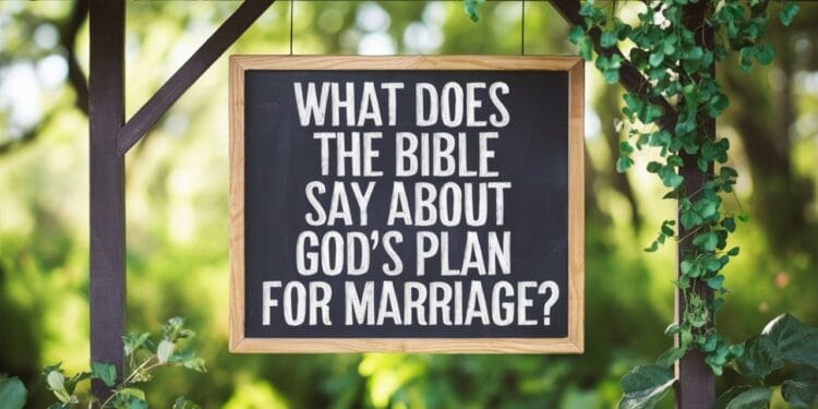 What Does The Bible Say About God's Plan For Marriage