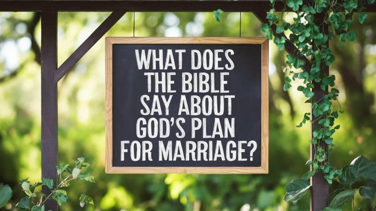 What Does The Bible Say About God's Plan For Marriage