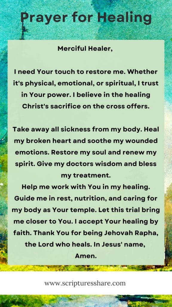 Prayer for Healing