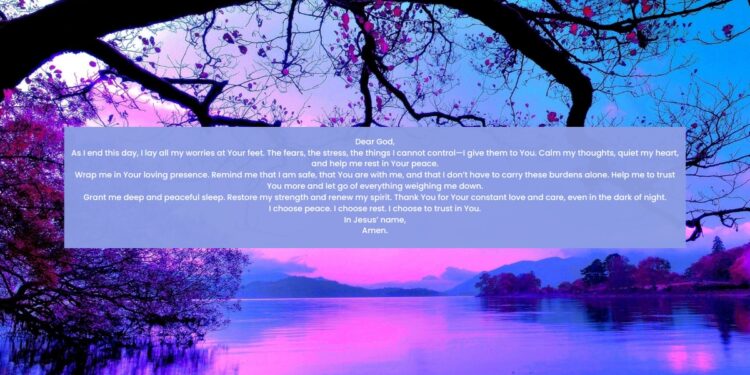 Powerful Night Prayer To Let Go Of Worries And Sleep Well