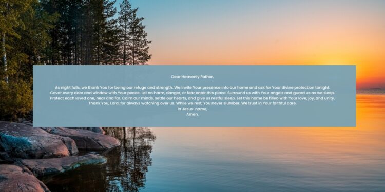 A Powerful Prayer For Protection Over Your Home Tonight