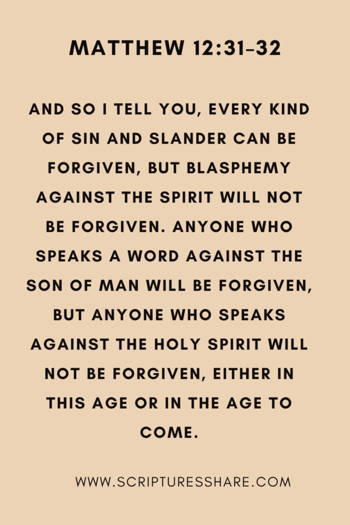 Matthew 12:31–32