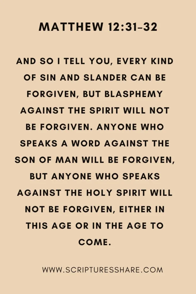 Matthew 12:31–32