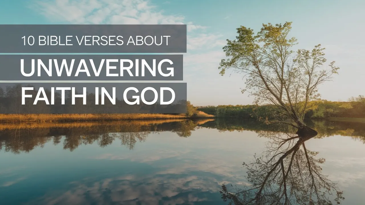 10 Bible Verses About Unwavering Faith In God