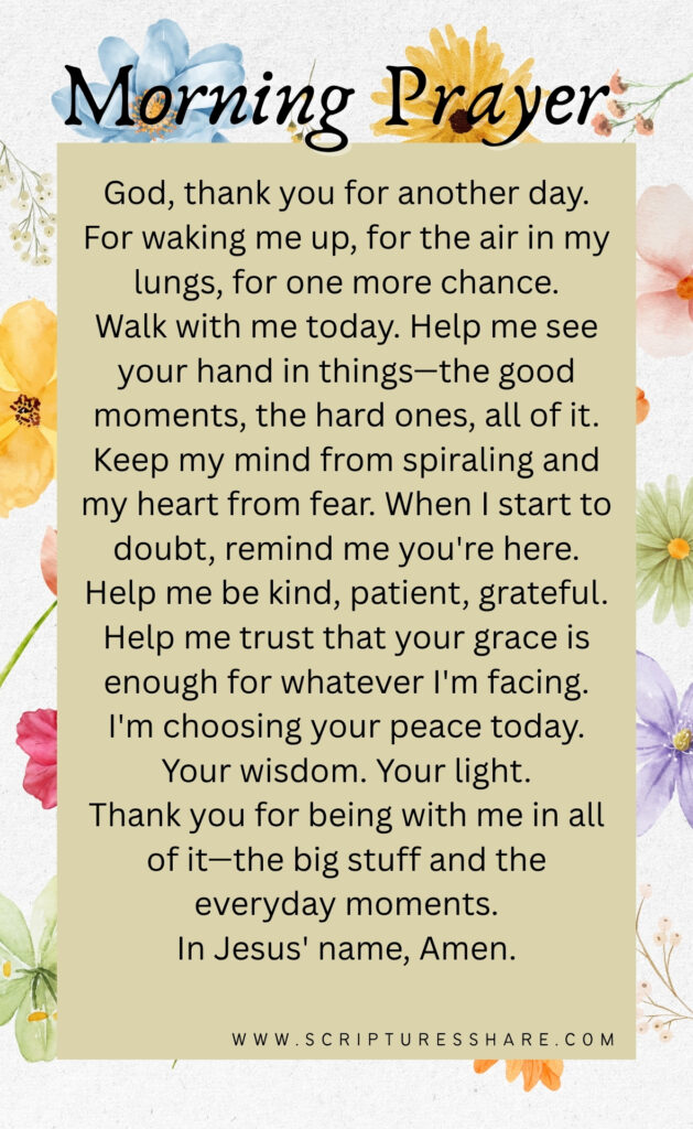Beautiful Morning Prayer to Welcome God’s Daily Blessings