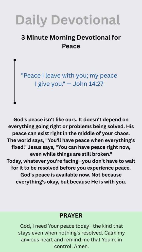 Beautiful Prayer for Still Waters and Peaceful Sleep