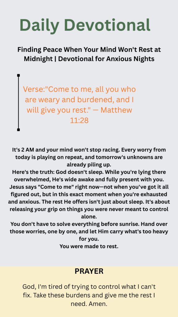 Night Blessing Prayer for Serenity in the Midnight Hours
