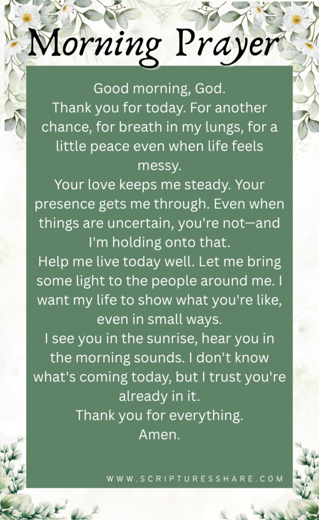 Powerful Morning Prayer of Praise for God’s Goodness