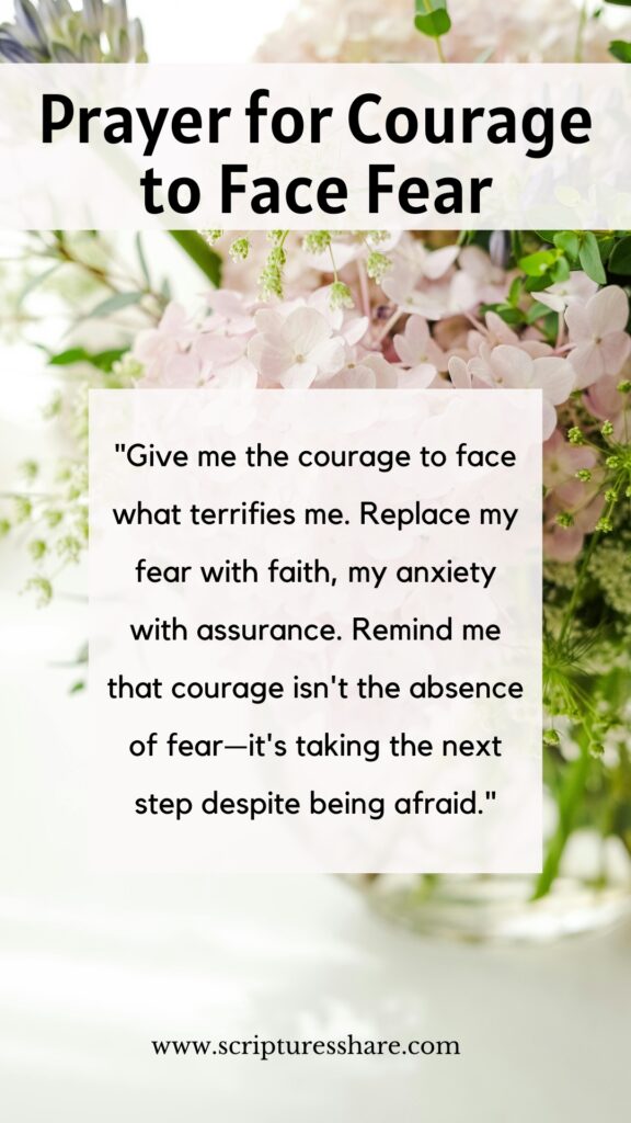 Prayer for Courage to Face Fear