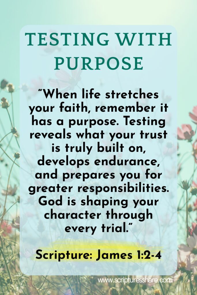 Testing with Purpose