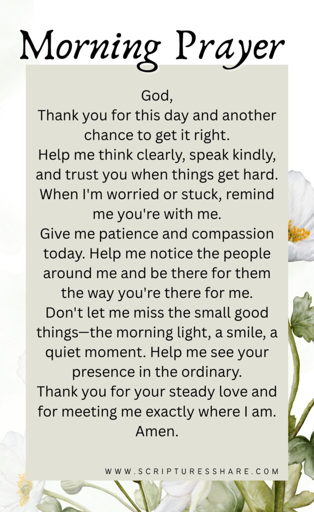 A Beautiful Morning Prayer to Welcome God’s Daily Blessings