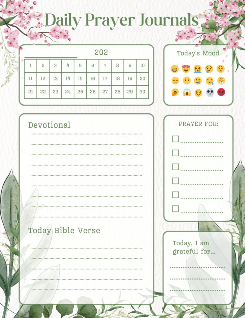 Daily Prayer Journals 2025
