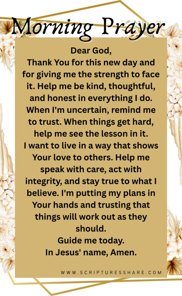 A Morning Prayer to Let God’s Plan Shine Through You