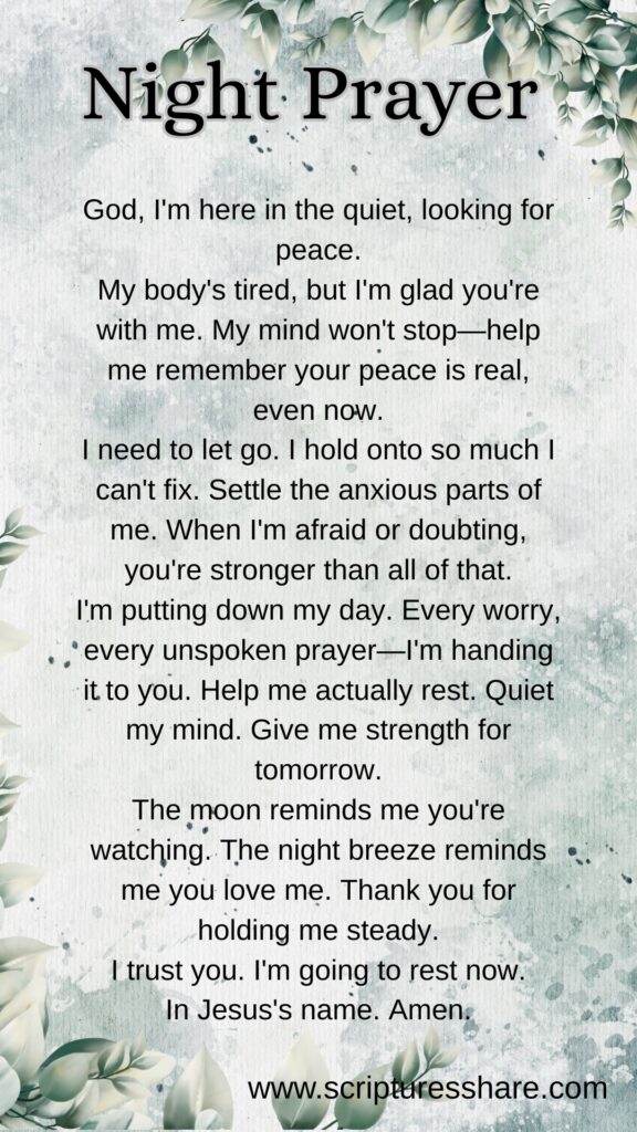 A Prayer for Serenity in the Midnight Hours – Finding Peace Before Sleep