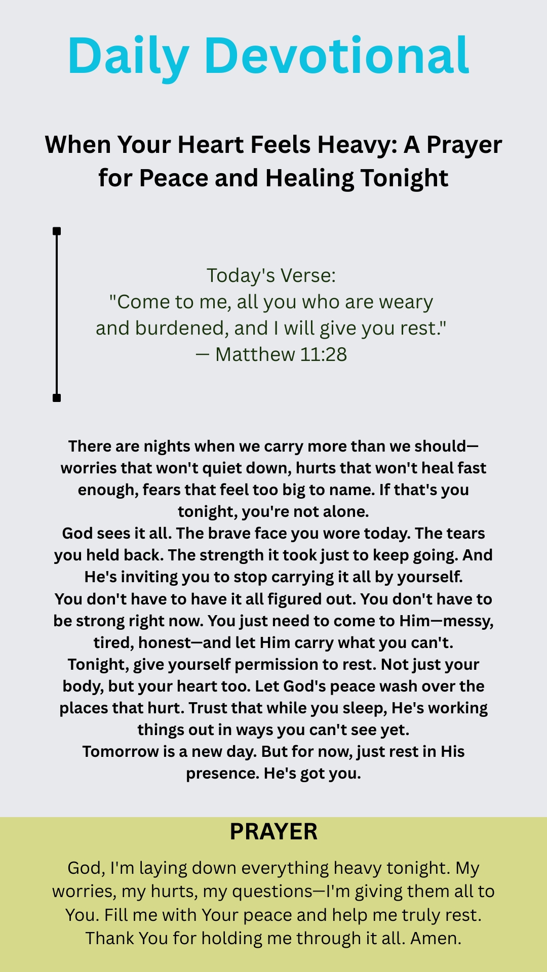 Powerful Night Prayer For Emotional Healing And Inner Peace