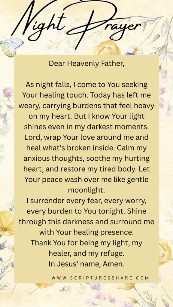 Prayer for God’s Healing Light in the Darkness _ Night Prayer for Peace and Renewal