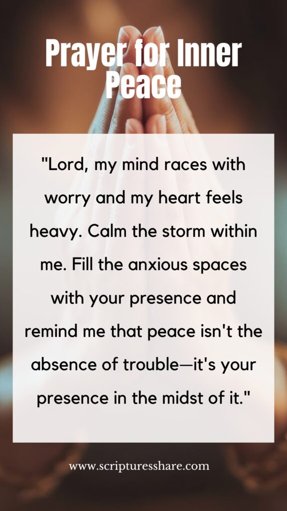 Prayer for Inner Peace