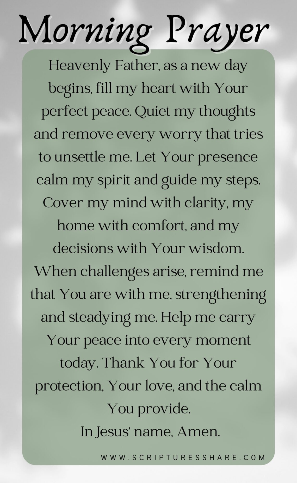 Begin Your Day With Peace: A Powerful Morning Prayer For Calmness