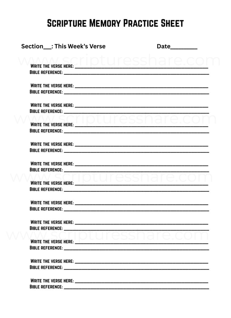 How to Memorize Short Bible Verses Easily