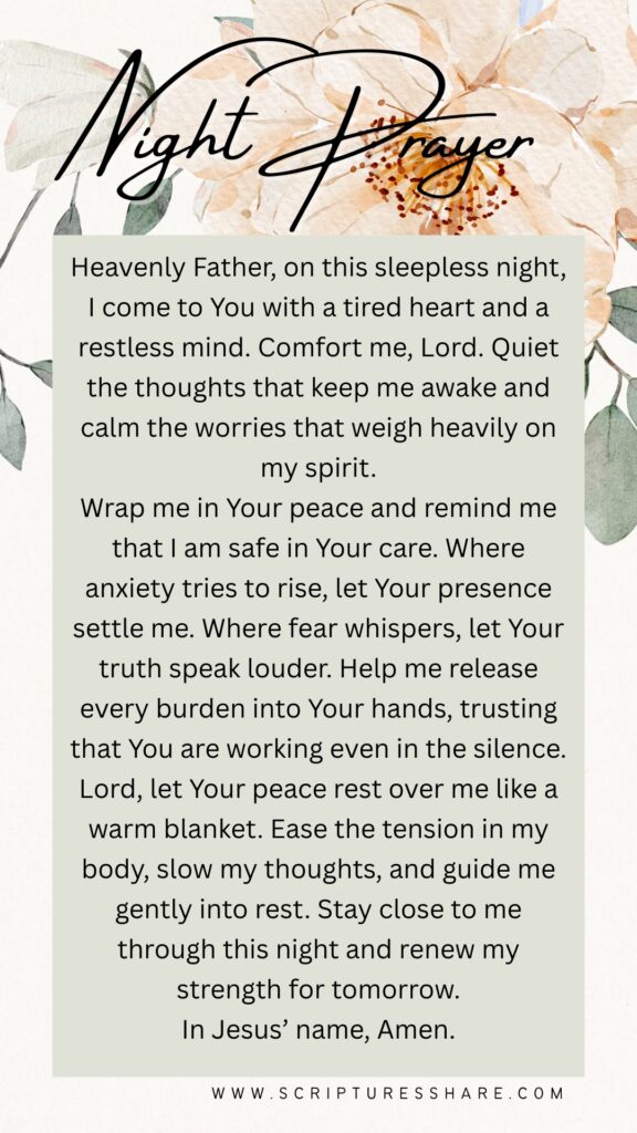 Prayer for Comfort