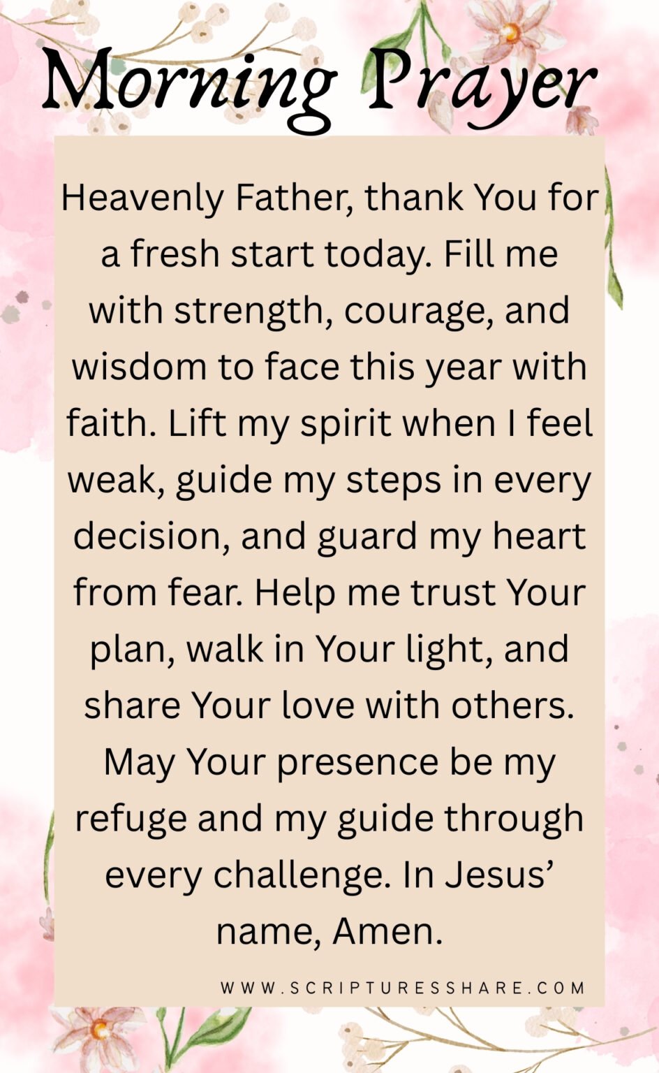 Powerful Morning Prayer For Strength And Courage