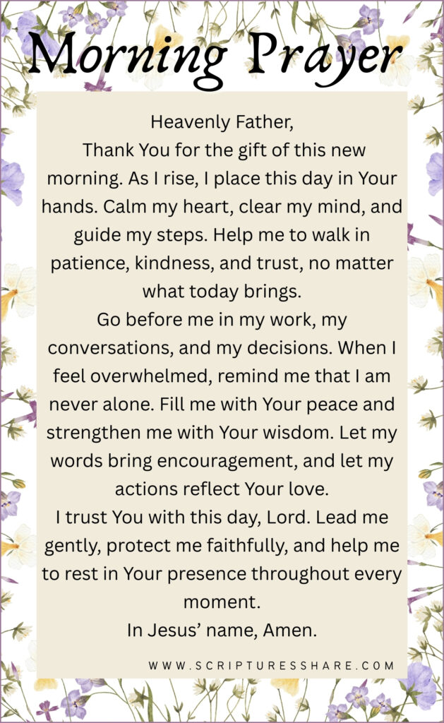 Gentle Morning Prayer