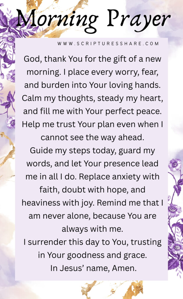 Prayer to Release Worry