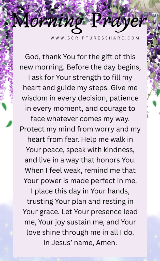 Prayer for Strength Before the Day Unfolds